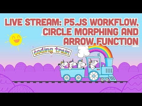 Live Stream #105: p5.js Workflow, Circle Morphing and Arrow Function