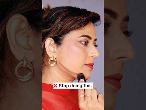 How to hide double chin & make jawline Sharp #doublechin #contouring #jawline #makeupartist