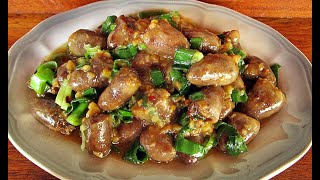 Coração de frango ao alho na frigideira