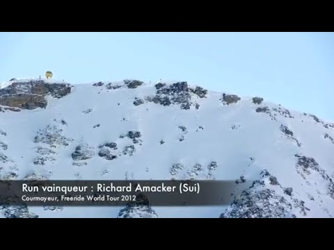 Richard Amaker - FWT12 Run vainqueur à Courmayeur - Freeskier - Freeride