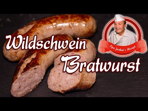 Wildschweinbratwurst selber machen - Wild verarbeiten - Opa Jochens Rezept