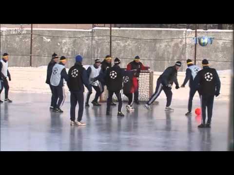 26.01.2012_БАТЭ сыграл в футбол на льду.