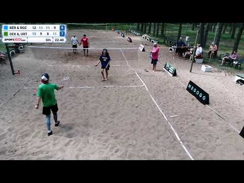Bērziņš & Rozenvalds vs Deksnis & Urtāns, Airbadminton, 2021/07/03