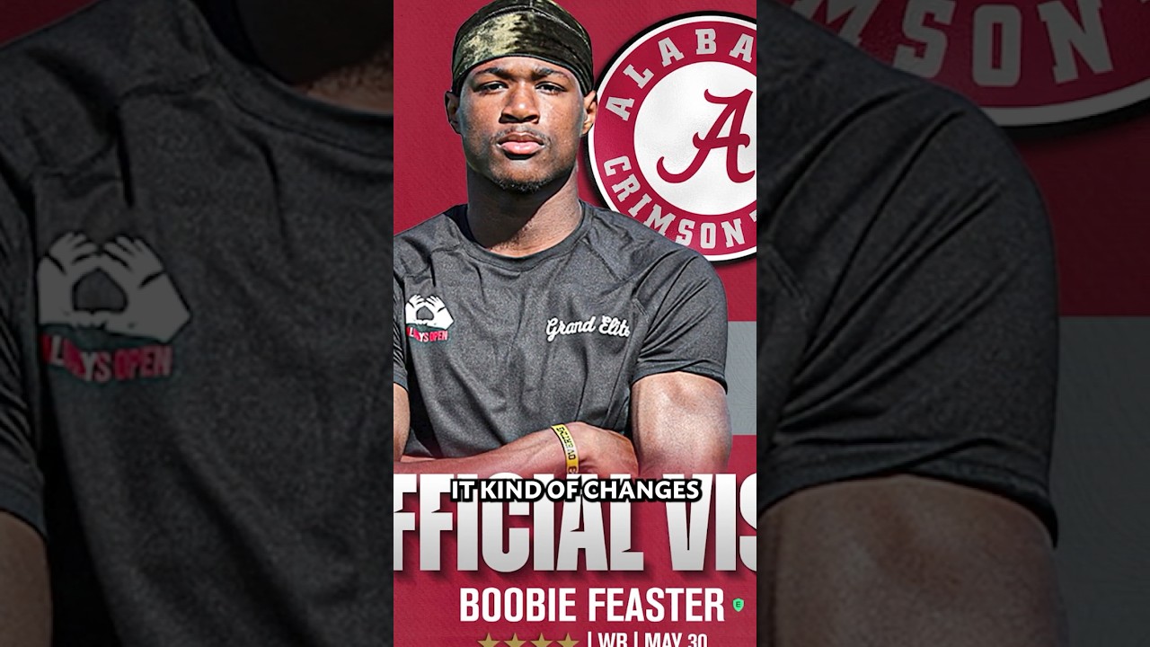 Alabama Has Been the CONSTANT in this ELITE WR's Recruitment 🐘🔴🏈  #alabamafootball #alabama