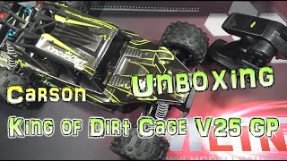 Carson King of Dirt Cage V25 GP RTR Verbrenner Unboxing | HD+ | German/Deutsch