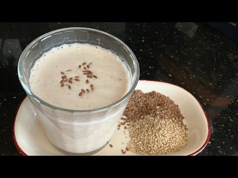 Licuado de Linaza con Ajonjoli