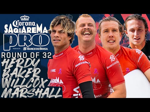 SUPER HEAT - Herdy, Baker, Willcox, Marshall | Corona Saquarema Pro 2023 - Round of 32 Heat Replay
