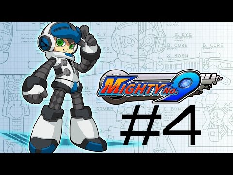 Mighty No.9 Gameplay Walkthrough Part #4 : Mighty No.4 Seismic-Mine PS4 1080p 60fps