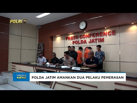 POLDA JATIM AMANKAN DUA PELAKU PEMERASAN TERHADAP KADISDIK JATIM