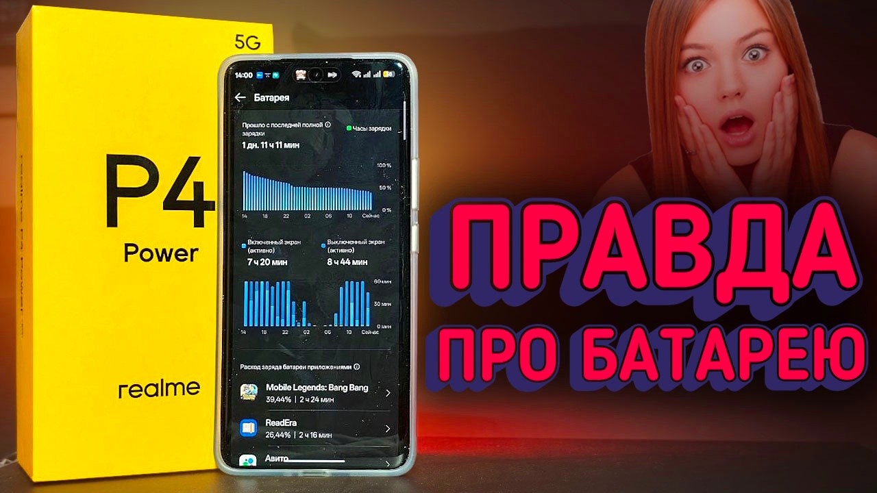 Правда про Батарею Realme P4 Power: ТЕСТ БАТАРЕИ - я офигел!