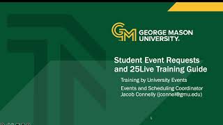 Registered Student Organization (RSO) Events and 25Live Training