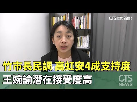 竹市長民調　高虹安4成支持度　王婉諭潛在接受度高