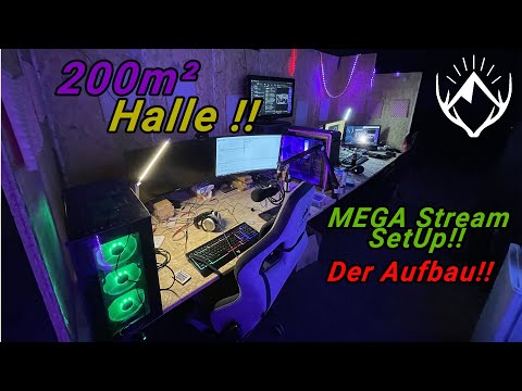 200m² Mega Stream SetUp! // Der Aufbau!!