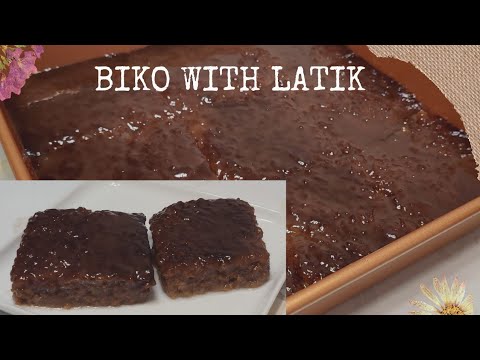 BIKO WITH LATIK|BIKO WITH MUSCOVADO|/Filipino dessert