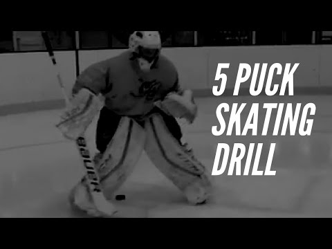 @coachliddell Goalie Training Drill | 5 Puck Skating Drill (Variation 2) thumbnail