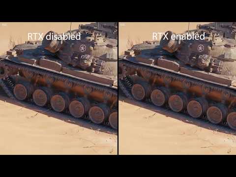 RTX on VS off (World of Tanks encore) Ultra graphics