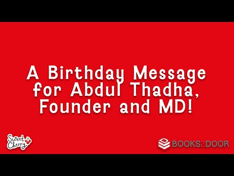 Happy Birthday to our Founder and Managing Director, Abdul Thadha!
