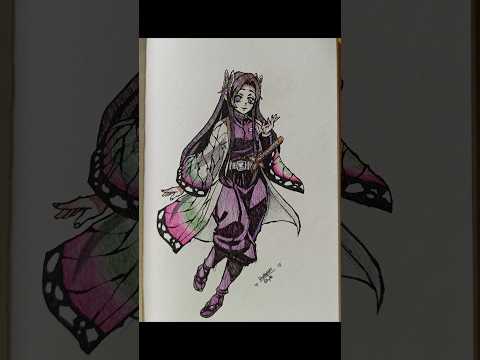 Drawing butterfly sisters #demonslayer #animedrawing #art #drawing #animeart #anime #fyp #shinobu