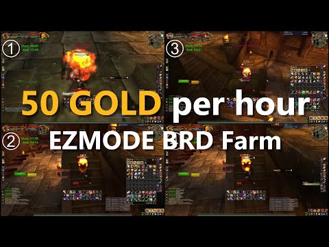 50 gold per hour - EZMODE BRD gold farm guide (rogue)
