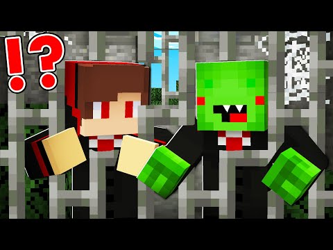 JJ & Mikey: Vampire Prisoners for 100 Days? - Minecraft
