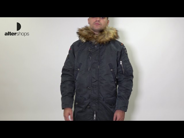 Vídeo relacionado con Superdry Chaqueta impermeable ligera para hombre, Cepillo Camo Ice, XX-Large