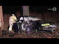 Zwaargewonde bij crash tegen boom