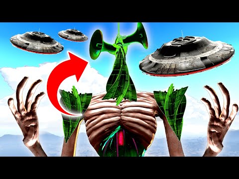 We Found ALIEN SIREN HEAD In GTA 5! (They INVADED SPACE!?) - GTA 5 Mods Funny Gameplay