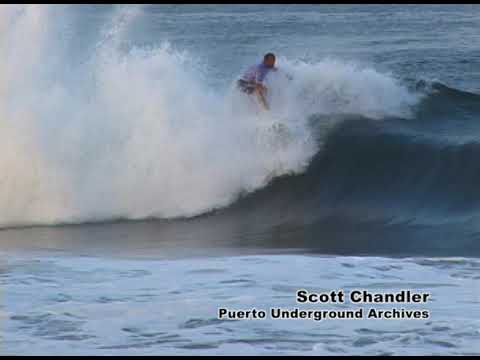 Scott Chandler surfs Puerto beach break