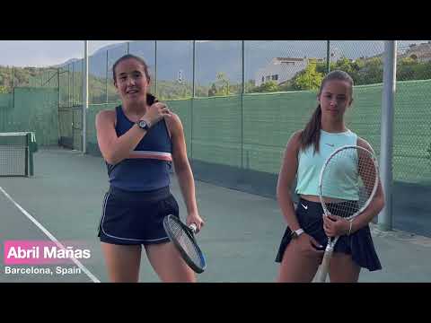 Abril Mañas - College tennis recruiting video Fall 2024