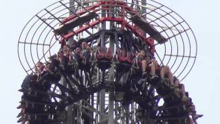 preview picture of video 'Mega King Tower Freifallturm Neuheit auf der Kirmes 2014'
