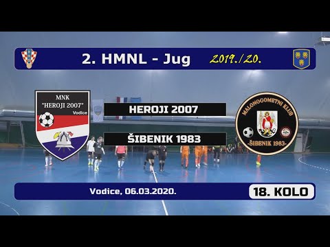 2.HMNL-JUG, 18. KOLO: HEROJI 2007 - ŠIBENIK 1983, 06.03.2020.