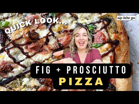 Easy Fig Prosciutto Goat Cheese Pizza Recipe