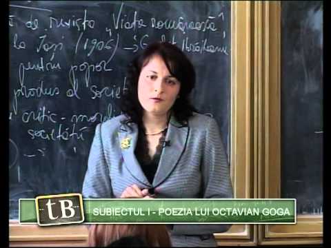 TeleBAC Romana - Poezia lui Octavian Goga by Diana Gavan