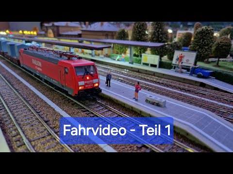 Großes Fahrvideo auf meiner Modelleisenbahn Anlage - Frühjahr 2024 - Teil 1