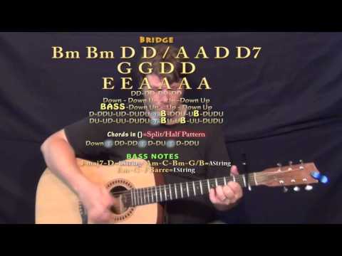 Knee Deep (Zac Brown) Guitar Lesson Chord Chart - Capo 1st