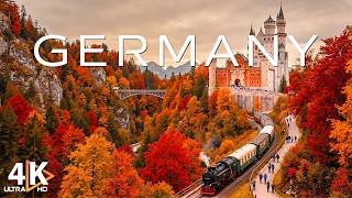 Germany in Autumn 4K 🍁 Red Forests, Historic Towns & Peaceful Countryside Landscapes