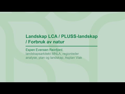 Landskap LCA/PLUSS-landskap/Forbruk av natur