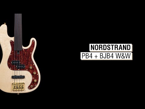 Nordstrand PB4 + BJB4 Warm & Wooly - Jake C4p Fretless 34"