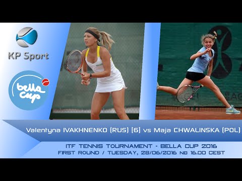 Valentyna IVAKHNENKO (RUS) [6] vs. Maja CHWALINSKA (POL) / Bella Cup 2016 / 1st Round Singel
