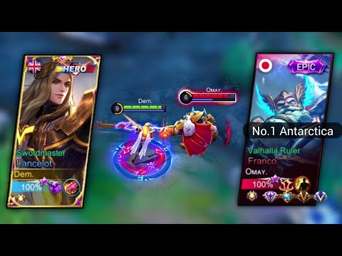 LANCELOT VS TOP GLOBAL FRANCO | TOP 1 ANTARCTICA | WHO WIN? MLBB