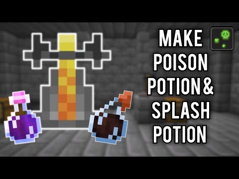 Zraft - How to Make Poison Potion & Splash Potion in Minecraft Bedrock/PE/Java