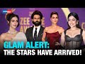 Kartik Aaryan Kriti Sanon Ananya Panday More Shine On The Purple Carpet At Award Ceremony