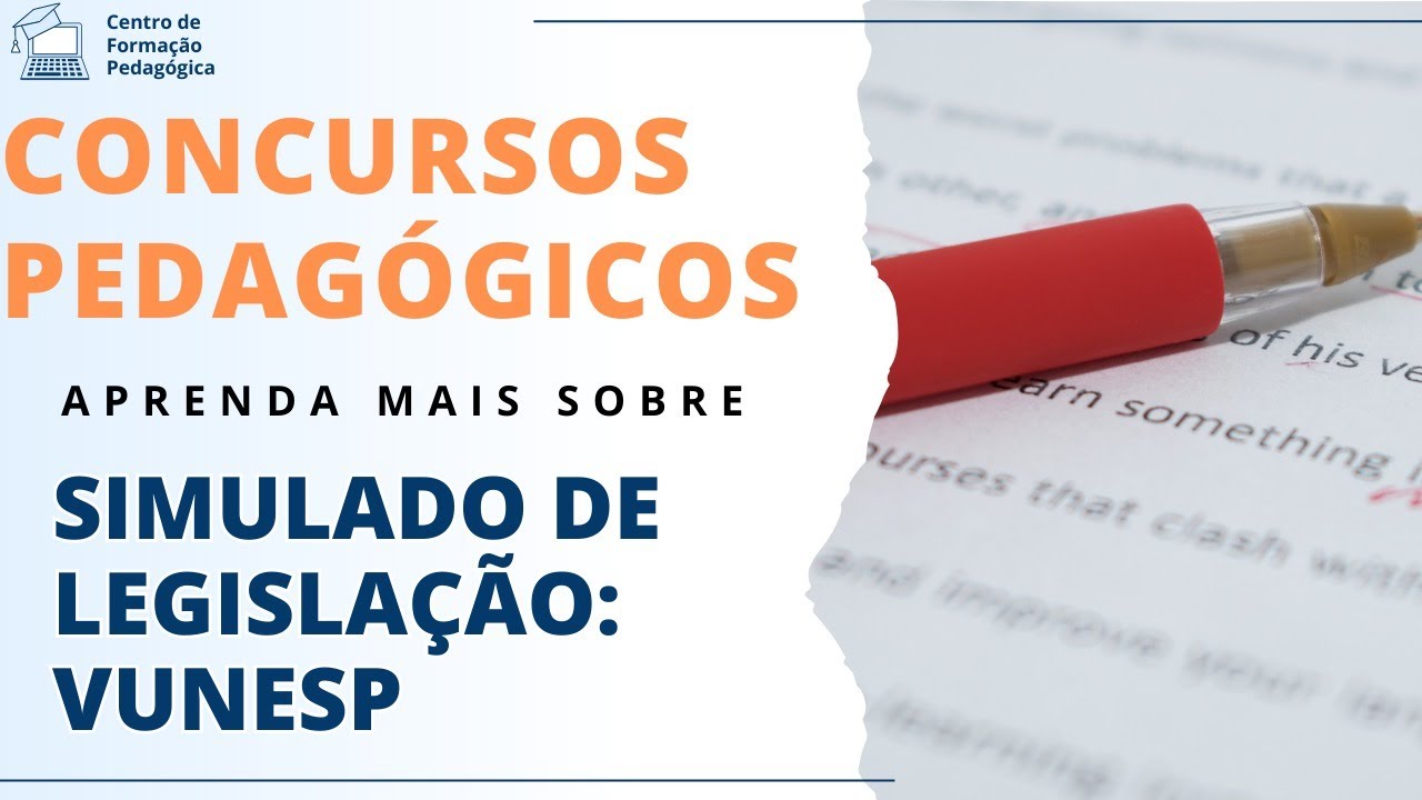 Simulado de legislação: VUNESP