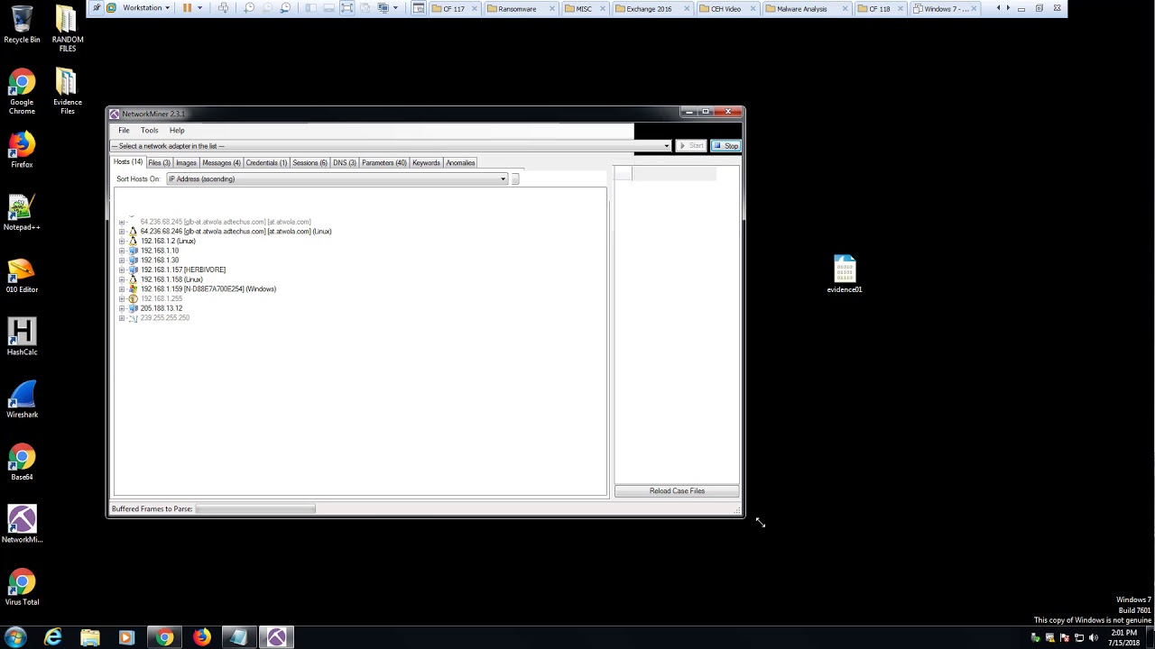 Network Forensics - Getting your feetwet with the tools very basic