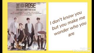 I don&#39;t know you, The rose band,, easy lyrics.
