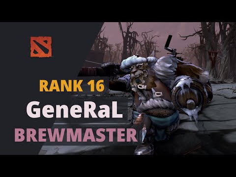 GeneRaL (Rank 16) plays Brewmaster Dota 2 Full Game