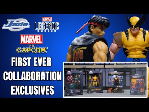 JADA TOYS AND MARVEL LENGENDS MARVEL VS CAPCOM COLLABORATION EXCLUSIVES STREET FIGHTER AND MORE!