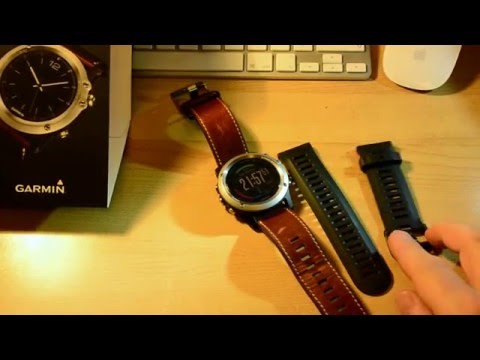 Fenix 3 Leather strap - Garmin watch HR