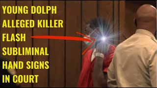 JUSTIN JOHNSON FLASH HAND SIGNALS IN COURT #JustinJohnson #youngdolph