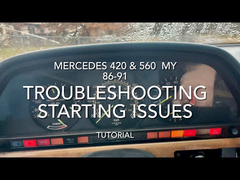 Mercedes W126 V8 starting & idle issues, troubleshooting guide based on my repairs of my 560SEL MY89